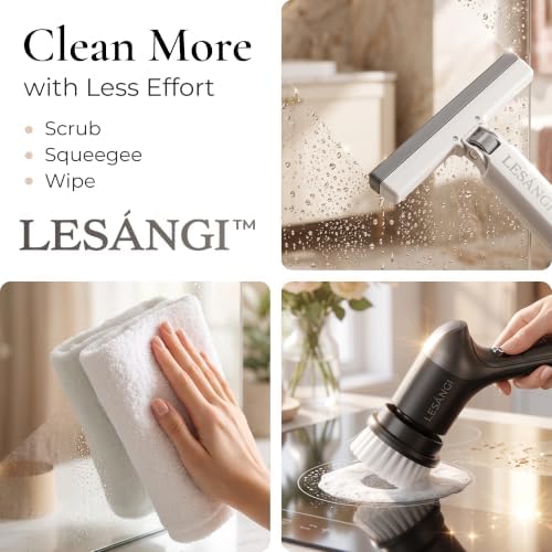 Complete Cleaning Kit – Power Scrubber, Retractable Squeegee & Multi‑Purpose Bucket for Home, Bathroom, Kitchen & Car Detailing