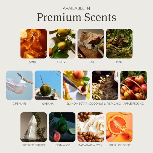 Car Air Freshener - The Original Wood Air Freshener - Car Odor Eliminator - Long Lasting Scent - Essential Oils - Clean Ingredients - Teak Scent 3 Pack Refill - NO CLIP INCLUDED