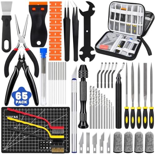 65Pcs 3D Printer Tools Kit with Storage Case, 3D Printer Accessories