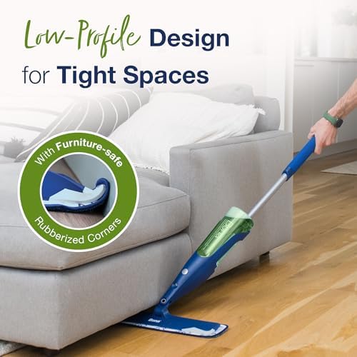 Multi-Surface Floor Premium Spray Mop - Includes Multi-Surface Floor Cleaner Concentrate and Machine Washable Microfiber Cleaning Pad - For Stone, Tile, Laminate and Vinyl LVT/LVP Floors