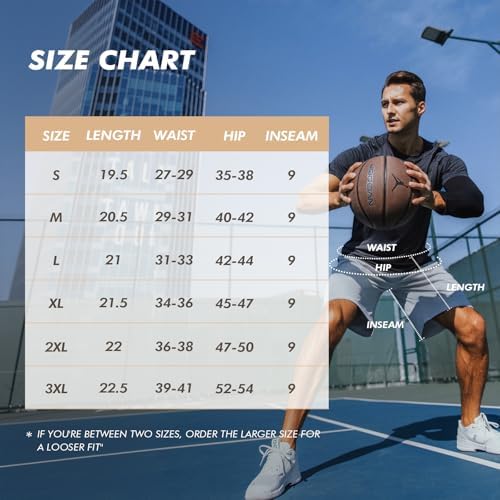 5 Pack Athletic Basketball Gym Quick Dry Mens Shorts with Zipper Pockets