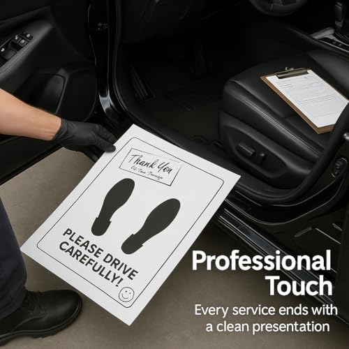 Disposable Paper Car Floor Mats – Heavy Duty Waterproof Auto Mats – Weather Resistant, Tear Resistant, Fits All Vehicles – Perfect for Dealerships, Detail Shops & Car Washes – 500 Pack