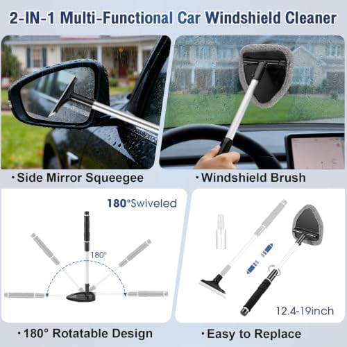 25Pcs Car Cleaning Kit, Interior Detailing Kit with 4in1 High Power Vacuum