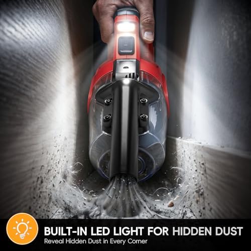 Cordless Handheld Vacuum Cleaner Compatible with Milwaukee 18V Battery