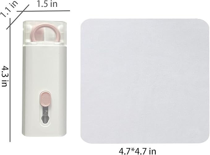 7 in 1 Electronic Cleaner kit - Keyboard Cleaner, Keyboard Cleaning Kit, Laptop Cleaner with Brush, Electronic Cleaner for Laptop/Phone/Computer/Screen (Give Away a Flannel Cloth) Pink