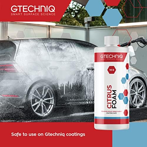 W4 Citrus Foam Shampoo and Degreaser for Cars, 33.8 fl oz