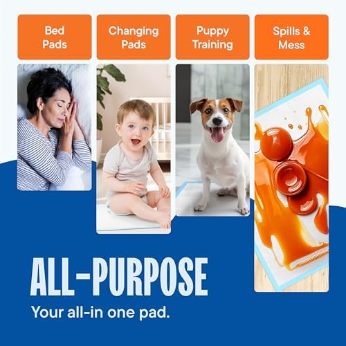 Chucks Pads Disposable Adult Underpads [100-Pack] 36"x36" XXXL Super-Absorbent Incontinence Bed Pads – Large Leak-Proof Mattress Protector Pee Pads for Adults, Seniors, Kids & Pets