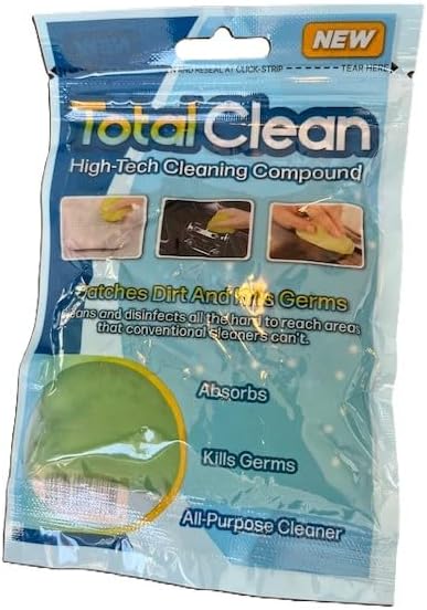 Car Cleaning Compound, Multi-Purpose Collects Dust and Disinfects, Car Interior and Device Cleaner, Reusable Gel