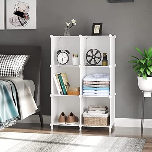 Closet Organizers and Storage, 6 Cube Storage Organizer, White