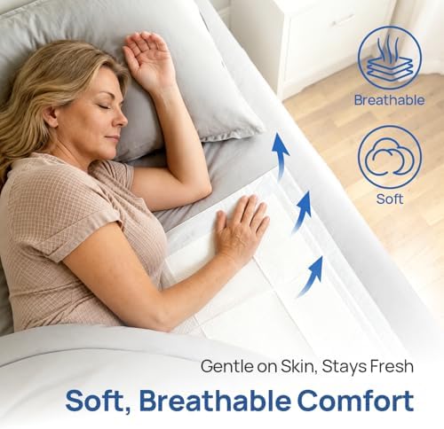 Disposable Bed Pads 23" x 36", Super Absorbent Pee Pads, 100 Count