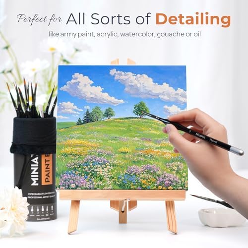 Miniature Paint Brushes Drybrush - 21PCS Model Paint Brush Set