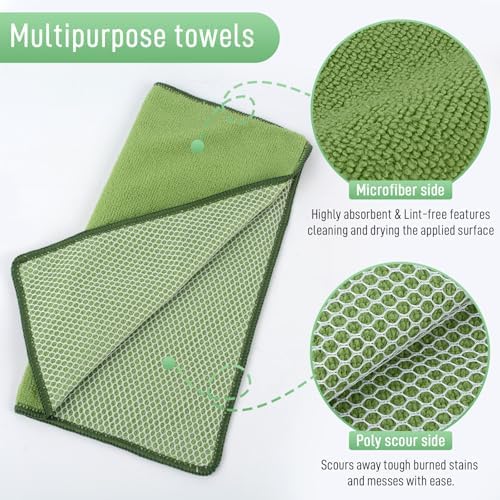 Dish Cloth for Washing Dishes Kitchen Washcloth Cleaning Cloth