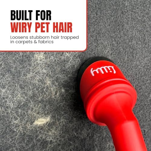 Wet/Dry Pet Vacuum Attachment – Pet Hair Remover for Cars, Carpets & Furniture, Reusable Pet Hair Vacuum Tool for Dog & Cat Hair