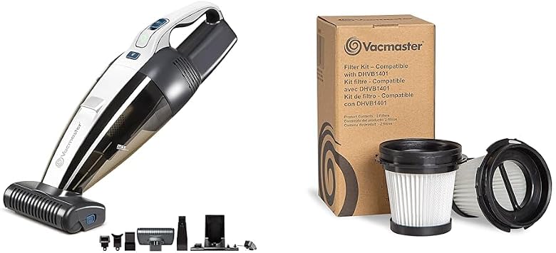 Vacmaster Pet Hair Cordless Hand Vacuum with Motorized Nozzle VHVF Replacement HEPA Filters Kit, 2pcs - Cleanova