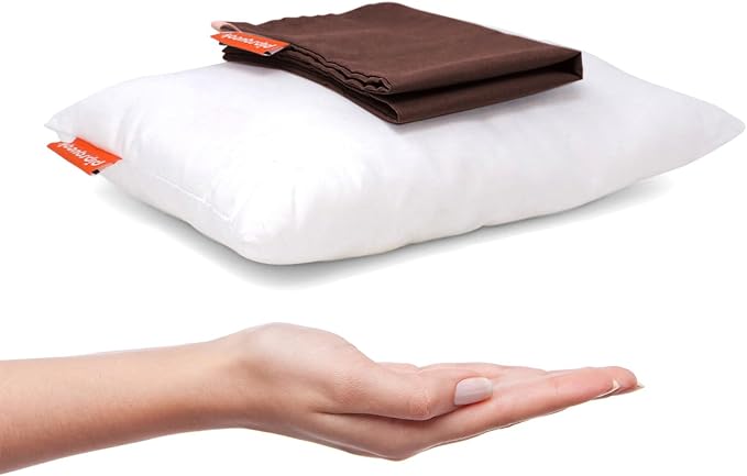 Pipsqueak Pillow - Small, Mini, Tiny - 11 x 7 in - Perfect for Travel, Cars, Airplanes, Camping, Dogs, Toddlers, Kids, L