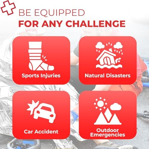 Fully Stocked EMT Trauma Bag – Tactical First Responder Medical Kit with Tourniquet, Chest Seals, Bleeding Control, Gauze, Shears & Bandages – Orange