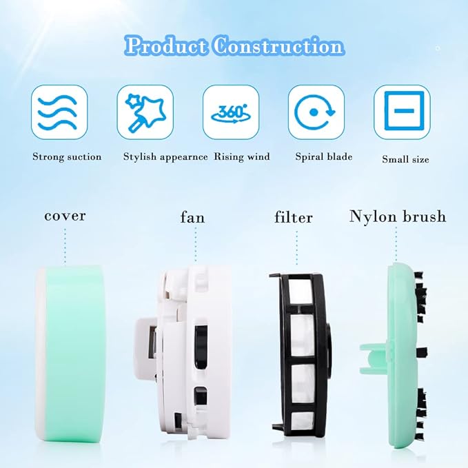 Mini Vacuum Cleaner,Desktop Vacuum,Crumb Sweeper,Desk Duster,Mini Desk Vacuum for Table,Green White