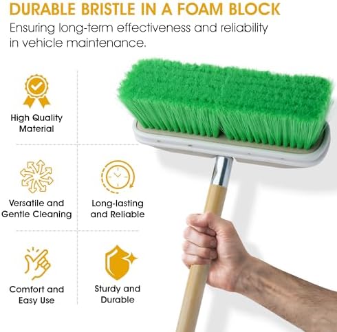 Fountain Wash Brush for Vehicle Cleaning, 10"