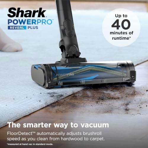 Shark PowerPro Reveal Plus Cordless Vacuum Cleaner - Charcoal - IZ376H