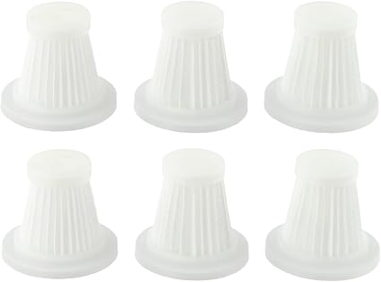 Washable & Reusable Filters for Cordless Mini Car Vacuum Cleaners, Upright Filter Element Handheld Vacuums Replacement(6 PACK) - Cleanova