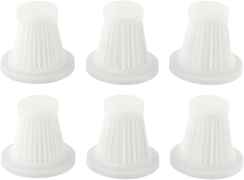 Washable & Reusable Filters for Cordless Mini Car Vacuum Cleaners, Upright Filter Element Handheld Vacuums Replacement(6 PACK) - Cleanova
