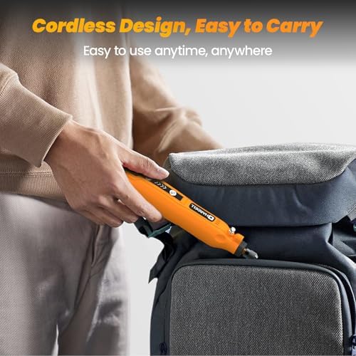 Mini Cordless Rotary Tool, 5-Speed 69pcs Kit for 3D Printer Sanding