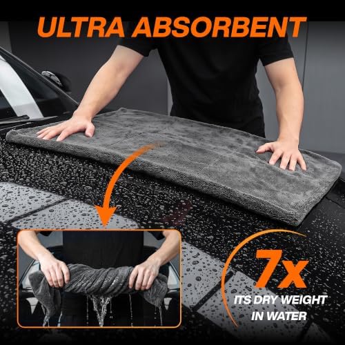 1300 GSM Microfiber Car Drying Towels for Cars, SUV, Trucks
