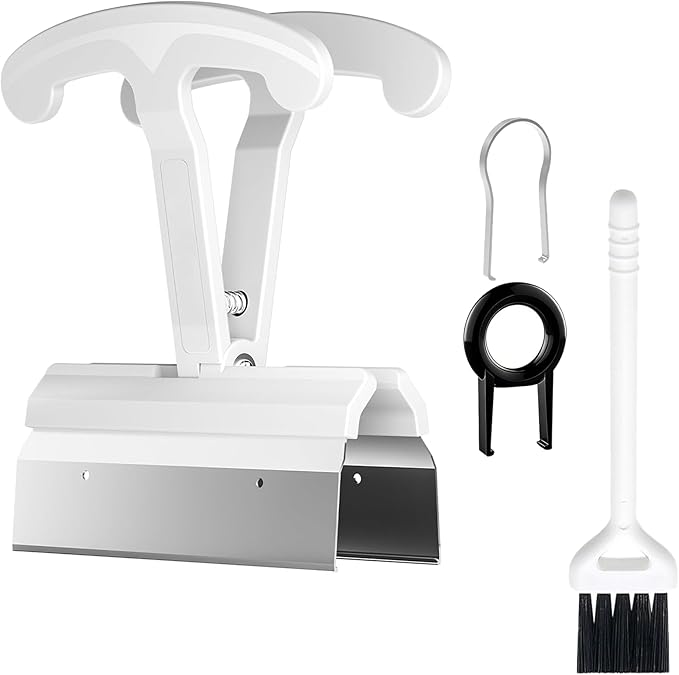 4-Key Keycap Puller & Remover Tool, 4X Faster Keycap Removal for Mechanical & Hot-Swappable Keyboards, Keyboard Cleaning Tool Compatible with Most Key Layout, Large, White