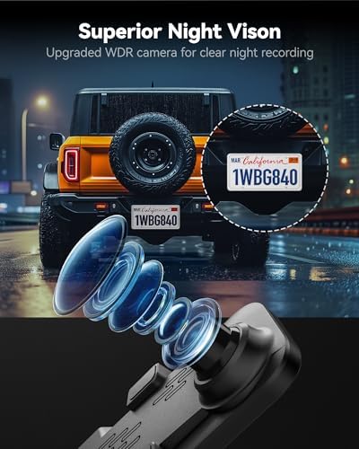 G840S 12" 4K Mirror Dash Cam Backup Camera with 32GB Card and GPS
