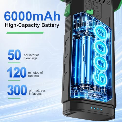 Electric Compressed Air Duster, 180000 RPM, 3-Speed, Rechargeable