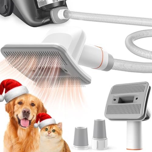 Dog Brush Vacuum Attachment for Dogs and Cats