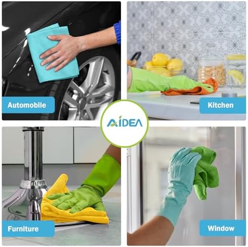 Microfiber Cleaning Cloth-200PK, Microfiber Towels for Cars, 12"×12"