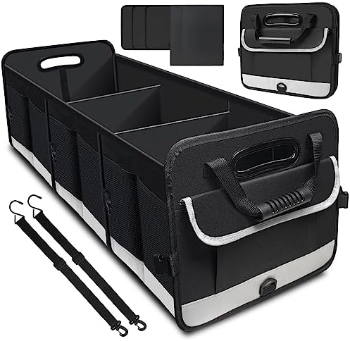 Foldable Trunk Organizer - 95L Sturdy Car Organizer for SUV Truck Sedans