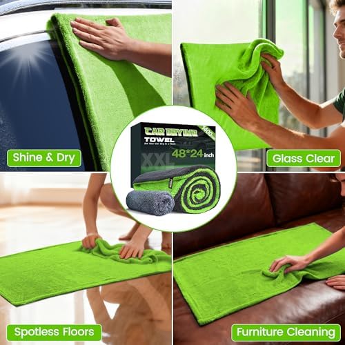 1400GSM Microfiber Car Drying Towel Detailing Extra Large 48"x24"
