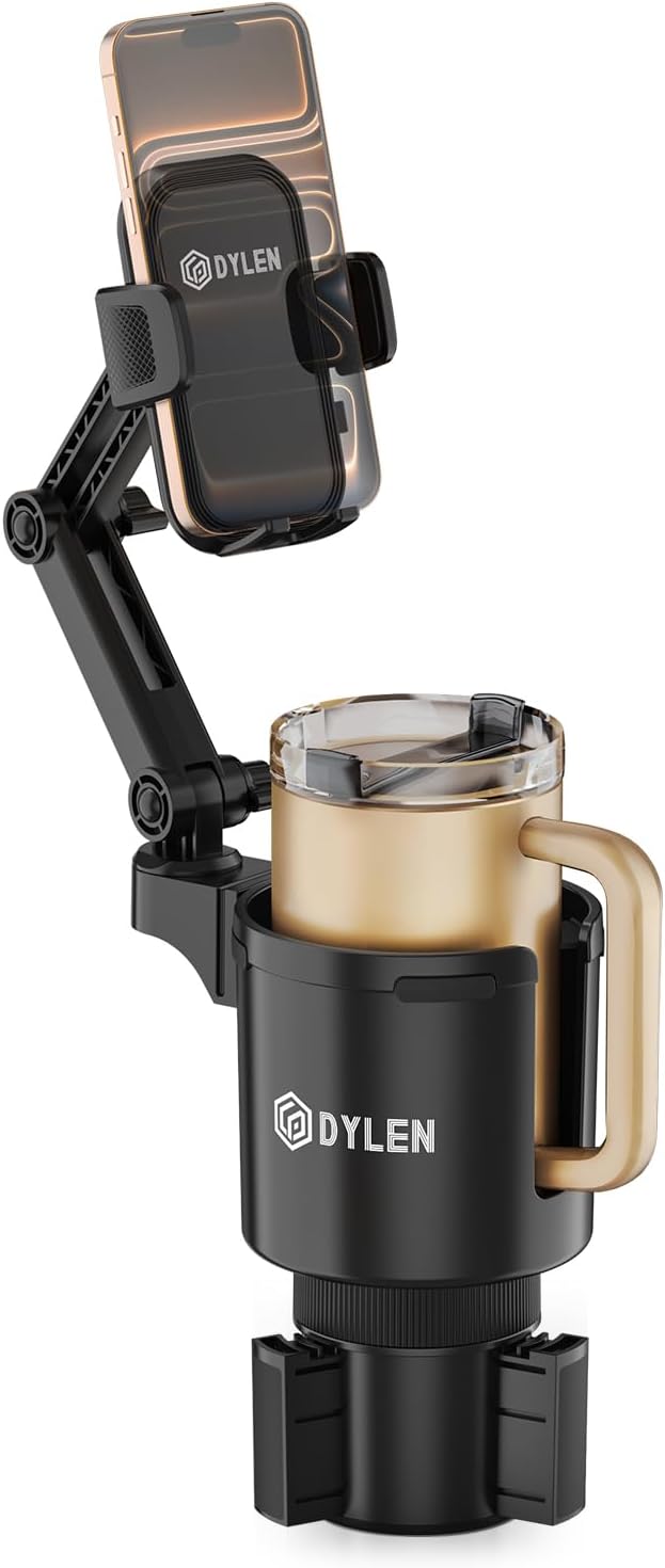 Cup Holder Phone Holder for Car, 2 in 1 Cup Holder Phone Mount
