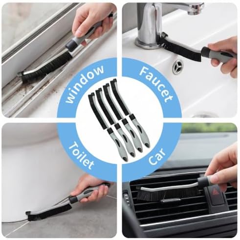 10Pcs Crevice Cleaning Brush Set: Heavy Duty Scrub Brush for Household Use