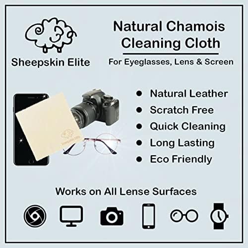 Natural Chamois Leather Eyeglass Cleaning Cloth Camera Lens Cleaning Cloths Screen Cleaning Cloth Glasses Cleaning Cloth Tablets Cloth Chamois Cleaning Cloths for Eyeglasses (4 Packs, Small)