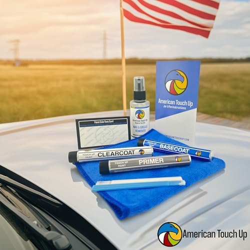 American Touch Up Paint Exact Match Compatible with Honda Fiji Blue Pearl B529P - Paint Pen Brush, Basecoat/Clearcoat