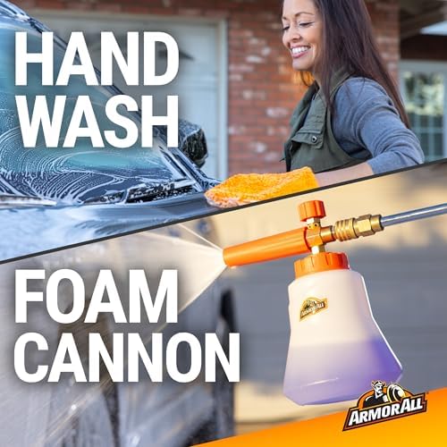 Car Wash Soap and Wax, Hand Wash or Cannon, 64 Fl Oz, 4 Count