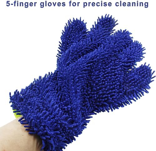 BokWin 2-Pack Car Wash Mitt, Blue