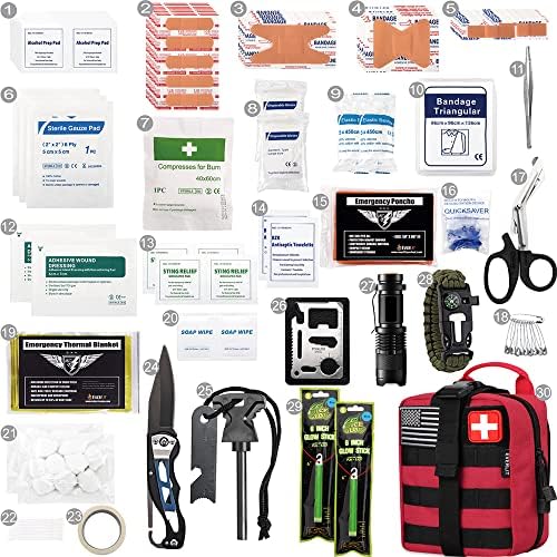 250 Pcs Survival First Aid Kit