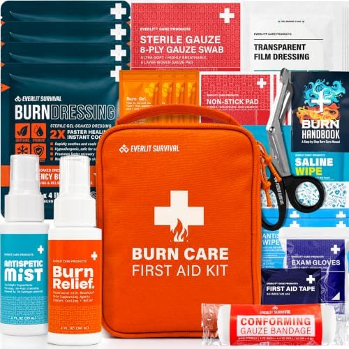 Everlit Burn Pro Kit | Complete First Aid Supplies Instantly Calm Burn Site