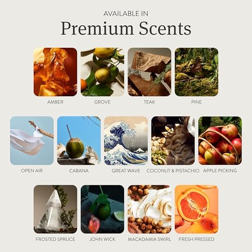Car Air Freshener - The Original Stone Air Freshener - Car Odor Eliminator - Long Lasting Scent - Metal Clip - Essential Oils - Clean Ingredients - Amber Scent 3 Pack Refill - NO CLIP INCLUDED