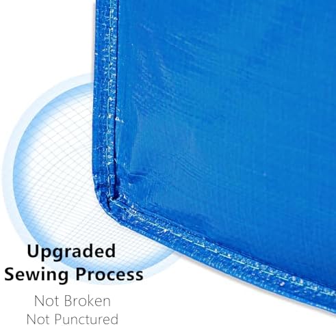 Heavy Duty Extra Large Blue Moving Bags with Strong Zipper Backpack Handles
