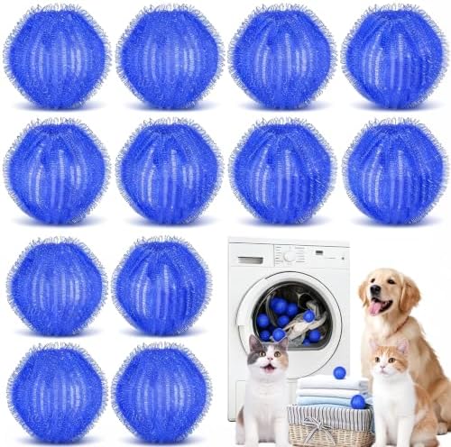 Pet Hair Remover for Laundry,Suitable for Washing Machines,Dryers-12PCS