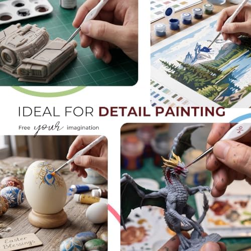 18 PCS Miniature Paint Brushes, Micro Model Detail Paint Brush Set