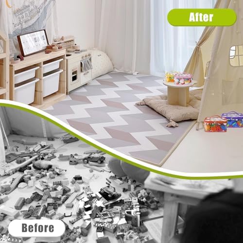 8 Packs Large Clear Toy Storage Bags with Double Zipper & Handles, L