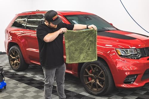Liquid8r M22 Car Drying Towel, Green, 20x20 in, 1-Pack