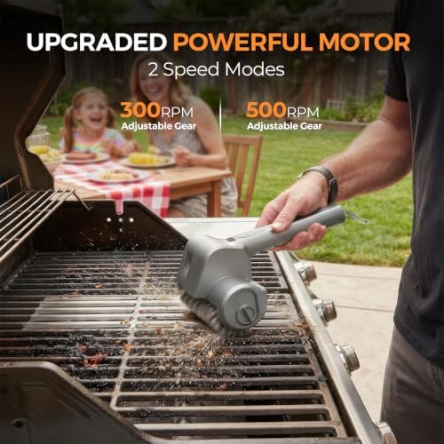 Electric Cleaning Brush, Cordless Grill Cleaner BBQ Power Grill Brush