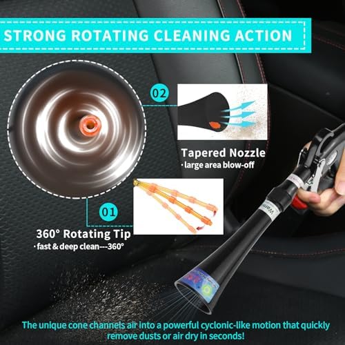 Tornado Dry Cleaning Gun Detailing Interior Dryer Air Blow Gun